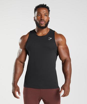Pánské Tílko Gymshark React Černé | CZ 2331YXF